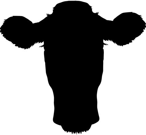 cow head silhouette